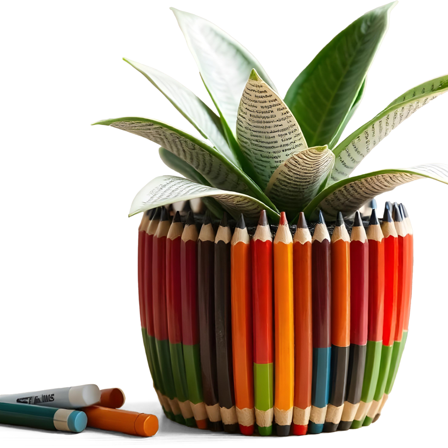 craft-photo-of-a-pot-made-of-colored-pencils craft-photo-of-a-pot-made-of-colored-pencils